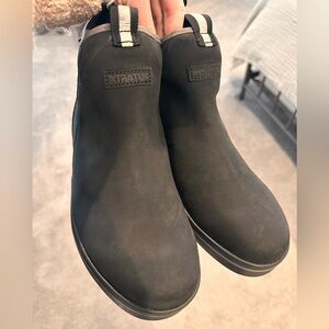 XTRATUF Women’s Black Leather Deck Boots Size 8- BRAND NEW!